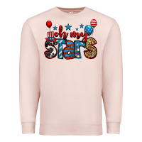 Pale Pink oh my stars 4th of july Premium Sweatshirt - Jasminsmagicworld