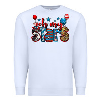 White oh my stars 4th of july Premium Sweatshirt - Jasminsmagicworld