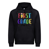 Black 1st grade vibes Urban Hoodie - MaliasSmallBusiness