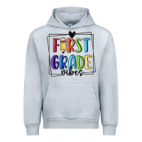 Heather Grey 1st grade vibes Urban Hoodie - MaliasSmallBusiness