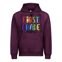 Mauve Wine 1st grade vibes Urban Hoodie - MaliasSmallBusiness