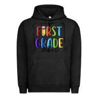 Pigment Black 1st grade vibes Urban Hoodie - MaliasSmallBusiness