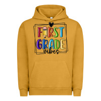 Pigment Peanut Butter 1st grade vibes Urban Hoodie - MaliasSmallBusiness