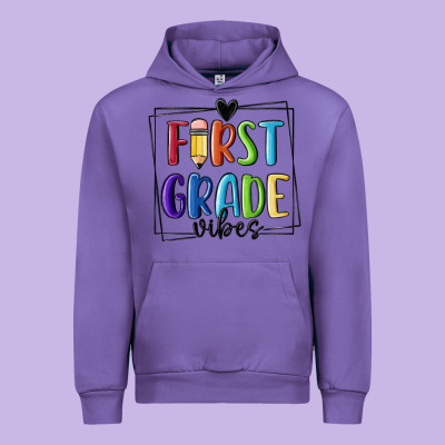 1st Grade Vibes Urban Hoodie Designed By Maliassmallbusiness