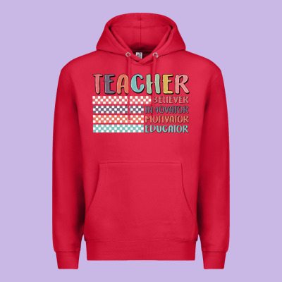 Retro Teacher Premium Hoodie Designed By Maliassmallbusiness