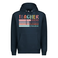 Navy retro teacher Premium Hoodie - MaliasSmallBusiness