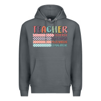 Rock retro teacher Premium Hoodie - MaliasSmallBusiness