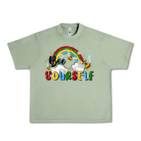 Oil Green bee yourself Urban Heavy Tee - MaliasSmallBusiness