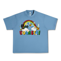 Pebble Blue bee yourself Urban Heavy Tee - MaliasSmallBusiness