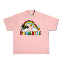 Salmon bee yourself Urban Heavy Tee - MaliasSmallBusiness