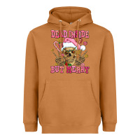 Meerkat dead inside but merry  pink christmas skeleton Heavyweight Hoodie - AdoDesignShop