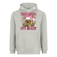 Moon Dust dead inside but merry  pink christmas skeleton Heavyweight Hoodie - AdoDesignShop