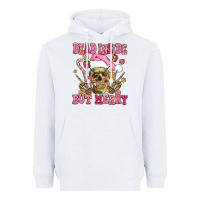 White dead inside but merry  pink christmas skeleton Heavyweight Hoodie - AdoDesignShop