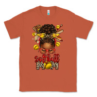 Copper softball mom afro messy bun Classic Tee - texasbilliewilder