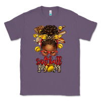 Lavender softball mom afro messy bun Classic Tee - texasbilliewilder