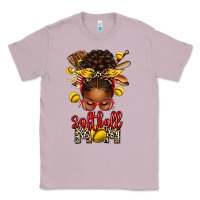 Lilac softball mom afro messy bun Classic Tee - texasbilliewilder
