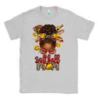 Moon Dust softball mom afro messy bun Classic Tee - texasbilliewilder