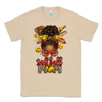 Mushroom softball mom afro messy bun Classic Tee - texasbilliewilder