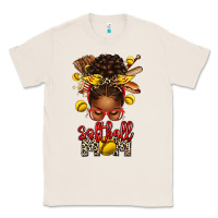 Natural softball mom afro messy bun Classic Tee - texasbilliewilder