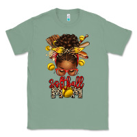 Sage softball mom afro messy bun Classic Tee - texasbilliewilder