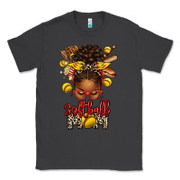 Smoke softball mom afro messy bun Classic Tee - texasbilliewilder