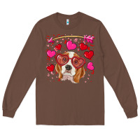 Chestnut valentine's day  beagle Long Sleeve Tee - RanaPortraitStore