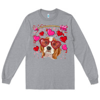 Heather Grey valentine's day  beagle Long Sleeve Tee - RanaPortraitStore