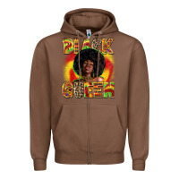 Chestnut Black queen juneteenth Zipper Hoodie - Zillion Design Studio