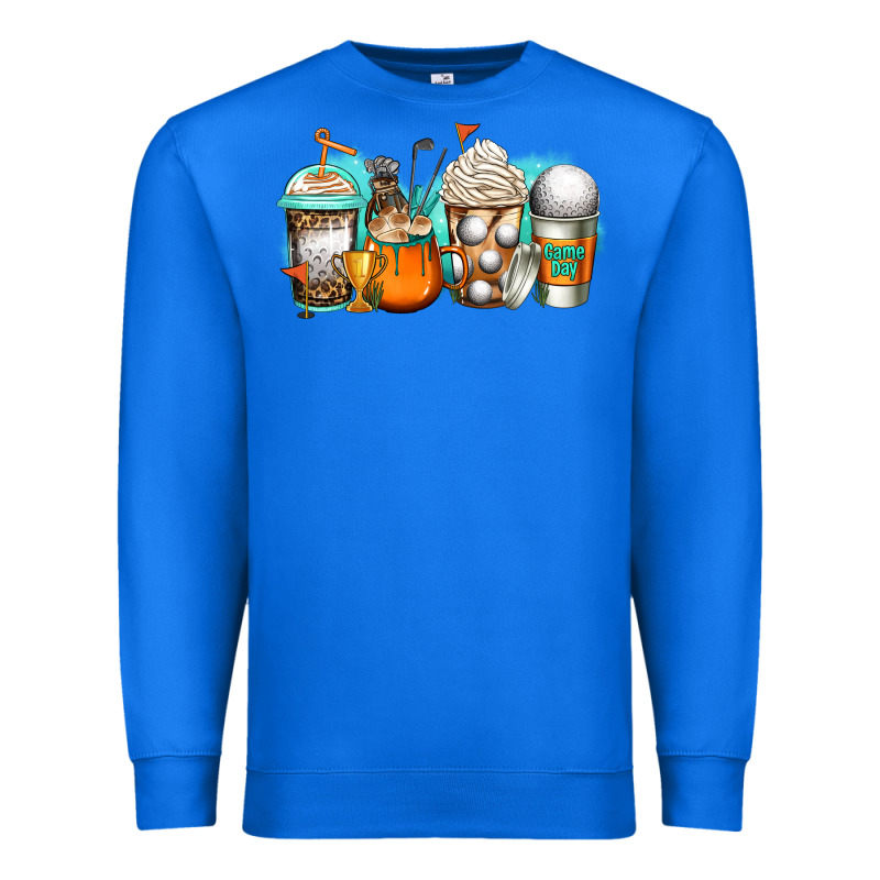 Golf Coffee Cups Premium Sweatshirt by Jasminsmagicworld | Teevron
