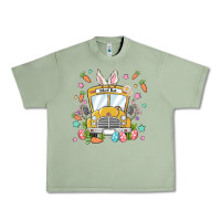 Oil Green easter school bus Urban Heavy Tee - MaliasSmallBusiness