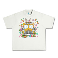 Pistachio easter school bus Urban Heavy Tee - MaliasSmallBusiness