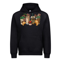 Black coffee coffee cups Urban Hoodie - NancyCooperArtShop