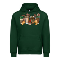 Forest Green coffee coffee cups Urban Hoodie - NancyCooperArtShop