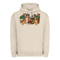 Pigment French Oak coffee coffee cups Urban Hoodie - NancyCooperArtShop