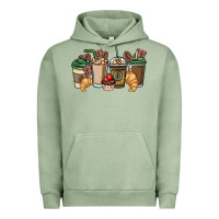 Pigment Oil Green coffee coffee cups Urban Hoodie - NancyCooperArtShop