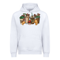 White coffee coffee cups Urban Hoodie - NancyCooperArtShop