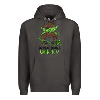 Smoke messy bun mental health warrior Premium Hoodie - MaliasSmallBusiness