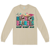 Mushroom nursing diaries no sleep no money no life Long Sleeve Tee - Zillion Design Studio