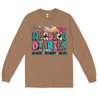 Toasted Coconut nursing diaries no sleep no money no life Long Sleeve Tee - Zillion Design Studio