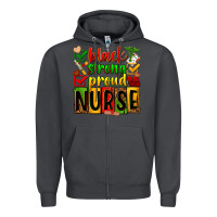 Smoke Black strong proud Nurse juneteeenth Zipper Hoodie - Zillion Design Studio