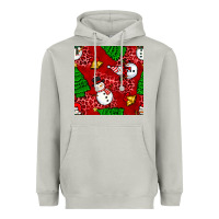 Moon Dust christmas snowman and trees seamless pattern Heavyweight Hoodie - BundleAndBundleShop