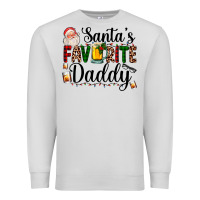 Dove Grey santa's favorite daddy Premium Sweatshirt - AdoDesignShop