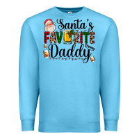 Ocean Blue santa's favorite daddy Premium Sweatshirt - AdoDesignShop