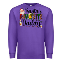Purple santa's favorite daddy Premium Sweatshirt - AdoDesignShop