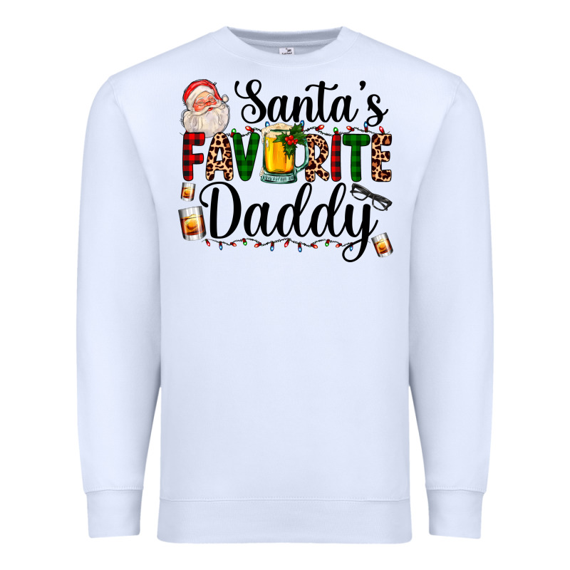 Santa's Favorite Daddy Premium Sweatshirt by AdoDesignShop | Teevron