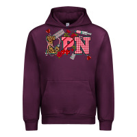 Mauve Wine valentinesday lpn Urban Hoodie - NancyCooperArtShop