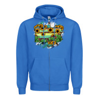 True Royal Pennsylvania State Map Zipper Hoodie - RanaPortraitStore