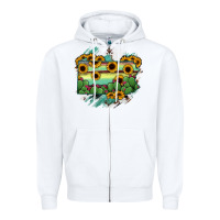 White Pennsylvania State Map Zipper Hoodie - RanaPortraitStore