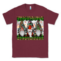 Burgundy gnomes Christmas Classic Tee - RanaPortraitStore