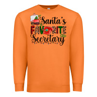 Carrot santa's favorite secretary Premium Sweatshirt - AdoDesignShop